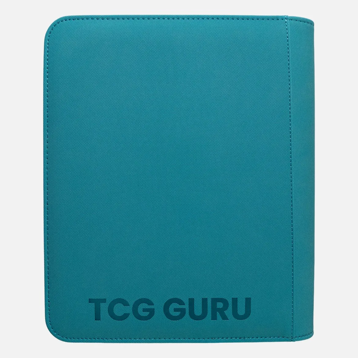 TCG Guru Toploader Zip Binder Xenon Turquoise - 4-Pocket Sideloading