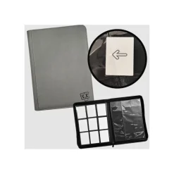TCG Guru Zip Binder Xenon Grau - 9-Pocket Sideloading