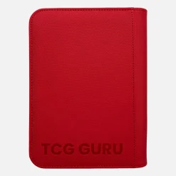 TCG Guru Zip Binder Xenon Rot - 4-Pocket Sideloading