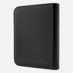 TCG Guru Zip Binder Xenon Schwarz - 4-Pocket Sideloading