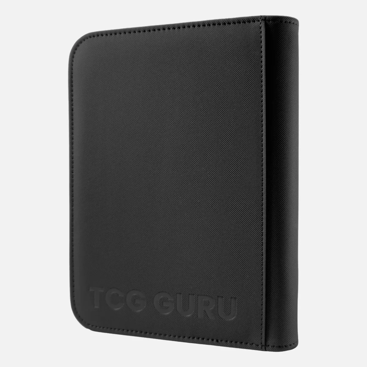 TCG Guru Zip Binder Xenon Schwarz - 4-Pocket Sideloading