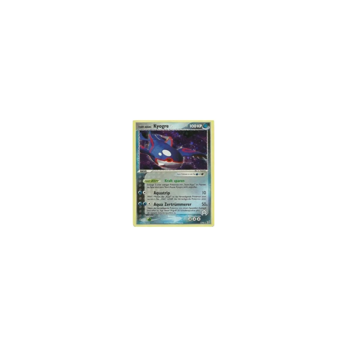 Team Aquas Kyogre REVERSE HOLO