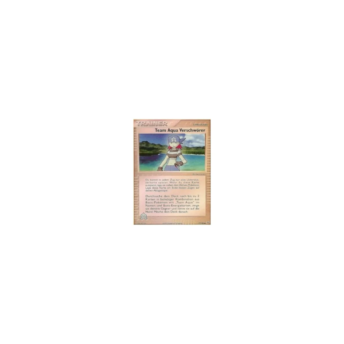 Team Aqua Verschwörer REVERSE HOLO