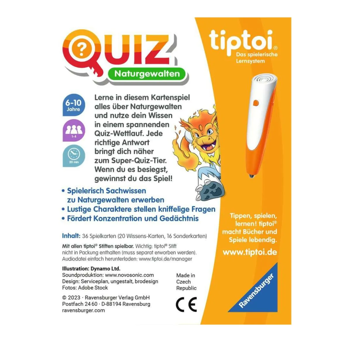 tiptoi Quiz Naturgewalten Lernspiel