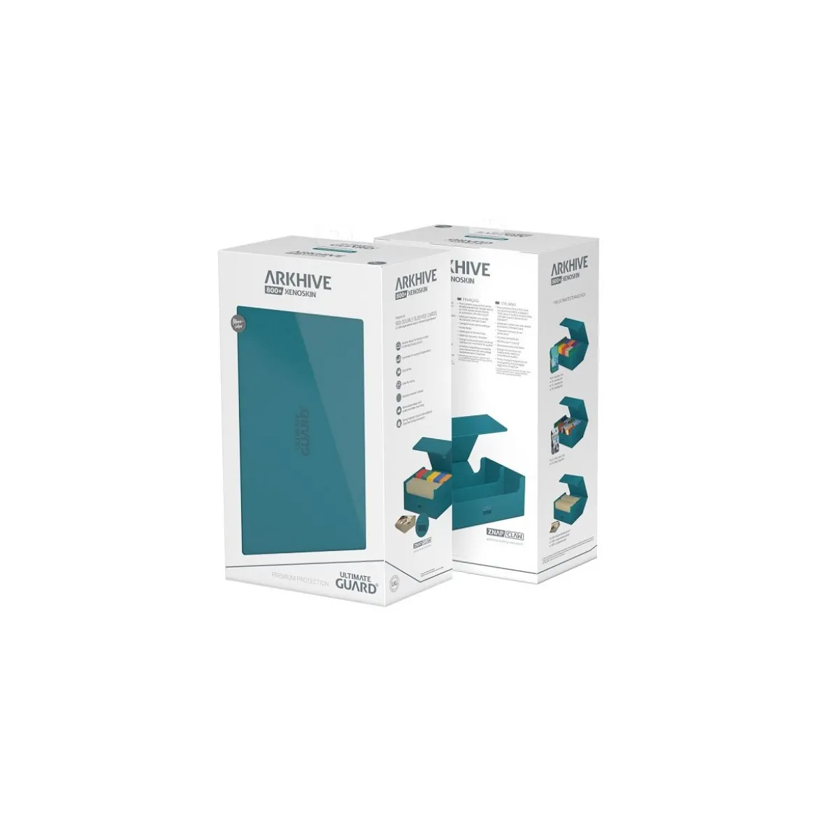 Ultimate Guard Arkhive 800+ XenoSkin Monocolor Petrolblau
