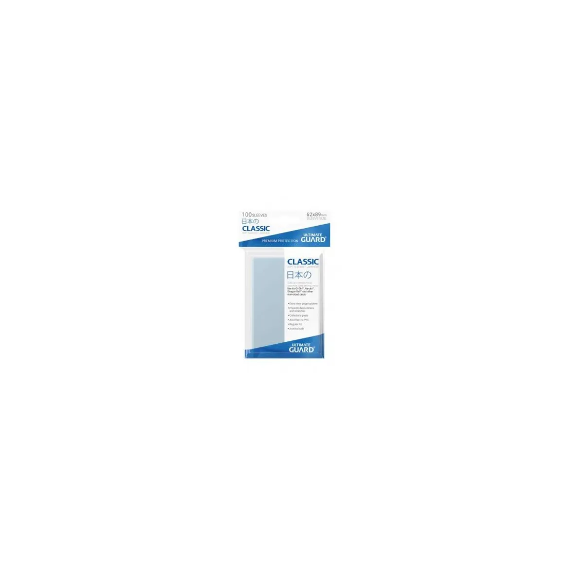 Ultimate Guard Classic Soft Sleeves Transparent Small (japanische Größe)