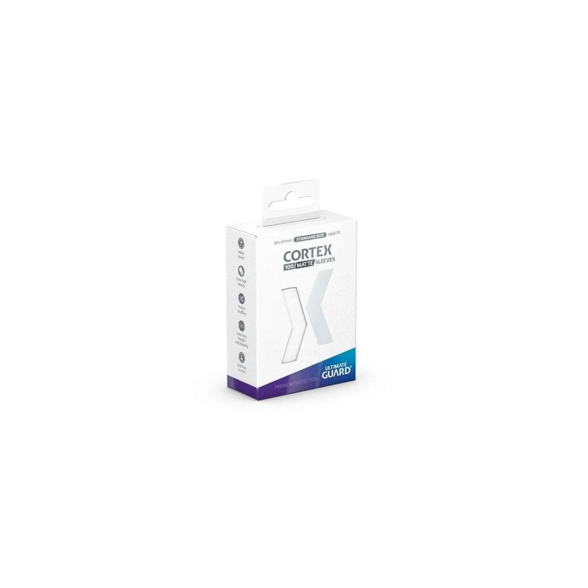 Ultimate Guard Cortex Matte Sleeves Standardgröße Weiß (100 Hüllen)