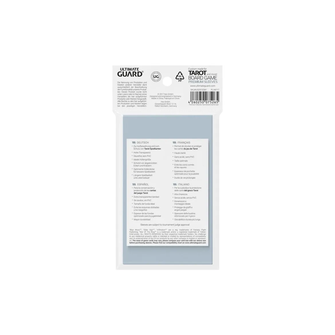 Ultimate Guard Premium Soft Sleeves für Tarot-Karten (50)