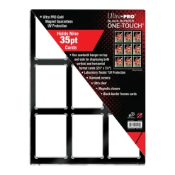 Ultra Pro 9-Card Black Border Frame - One Touch Magnetic Holder (Für 9 Karten)