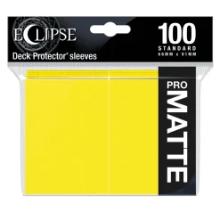 Ultra Pro Eclipse Sleeves - Gelb Matt (100 Kartenhüllen)