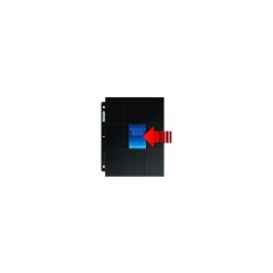 Ultra Pro 18-Pocket Pages Side Load Black (50 Seiten)