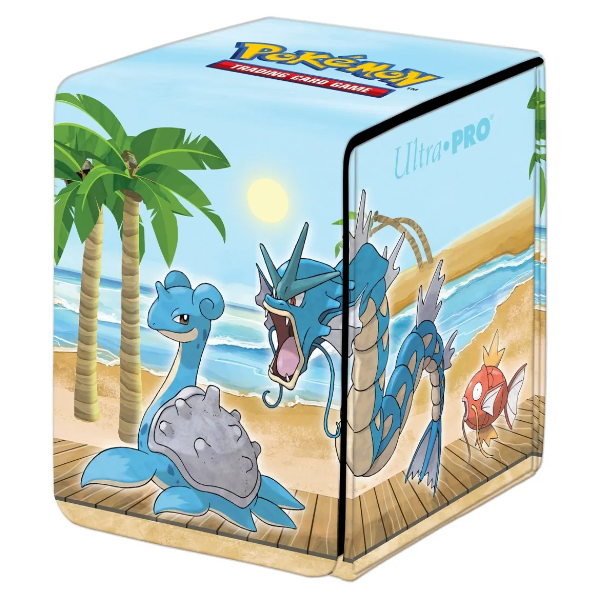Ultra Pro Pokemon Flip Deck Box - Gallery Series Seaside Kapador, Garados, Lapras