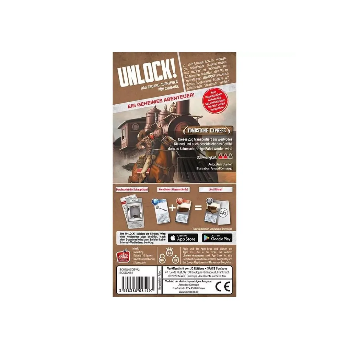 Unlock! Tombstone Express - Denkspiel