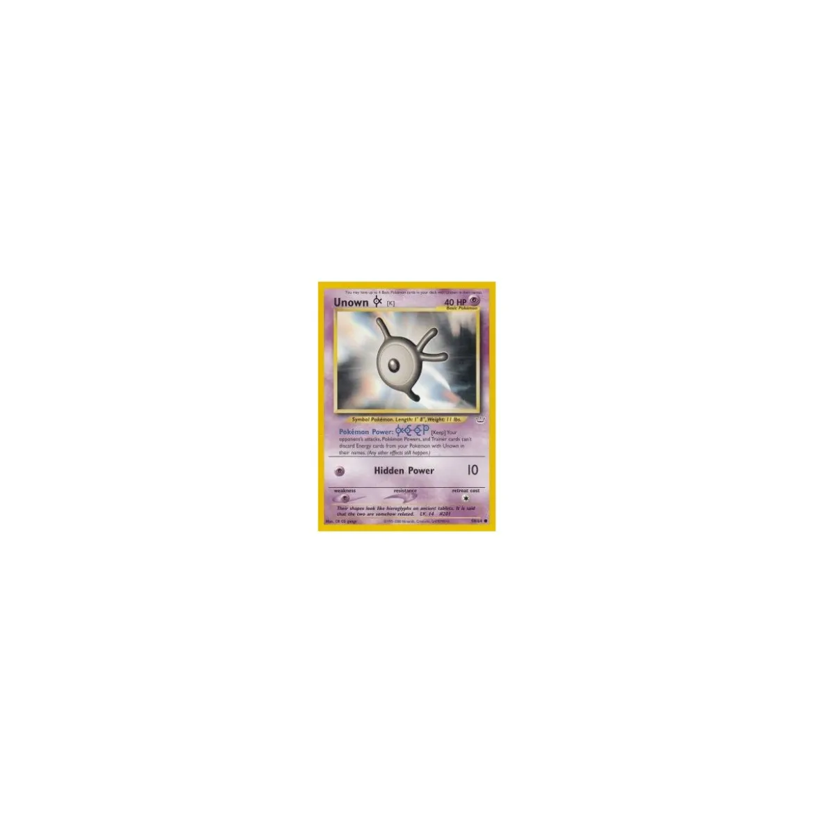 Unown K 58/64