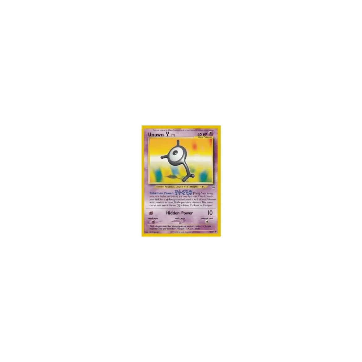 Unown Y 40/64