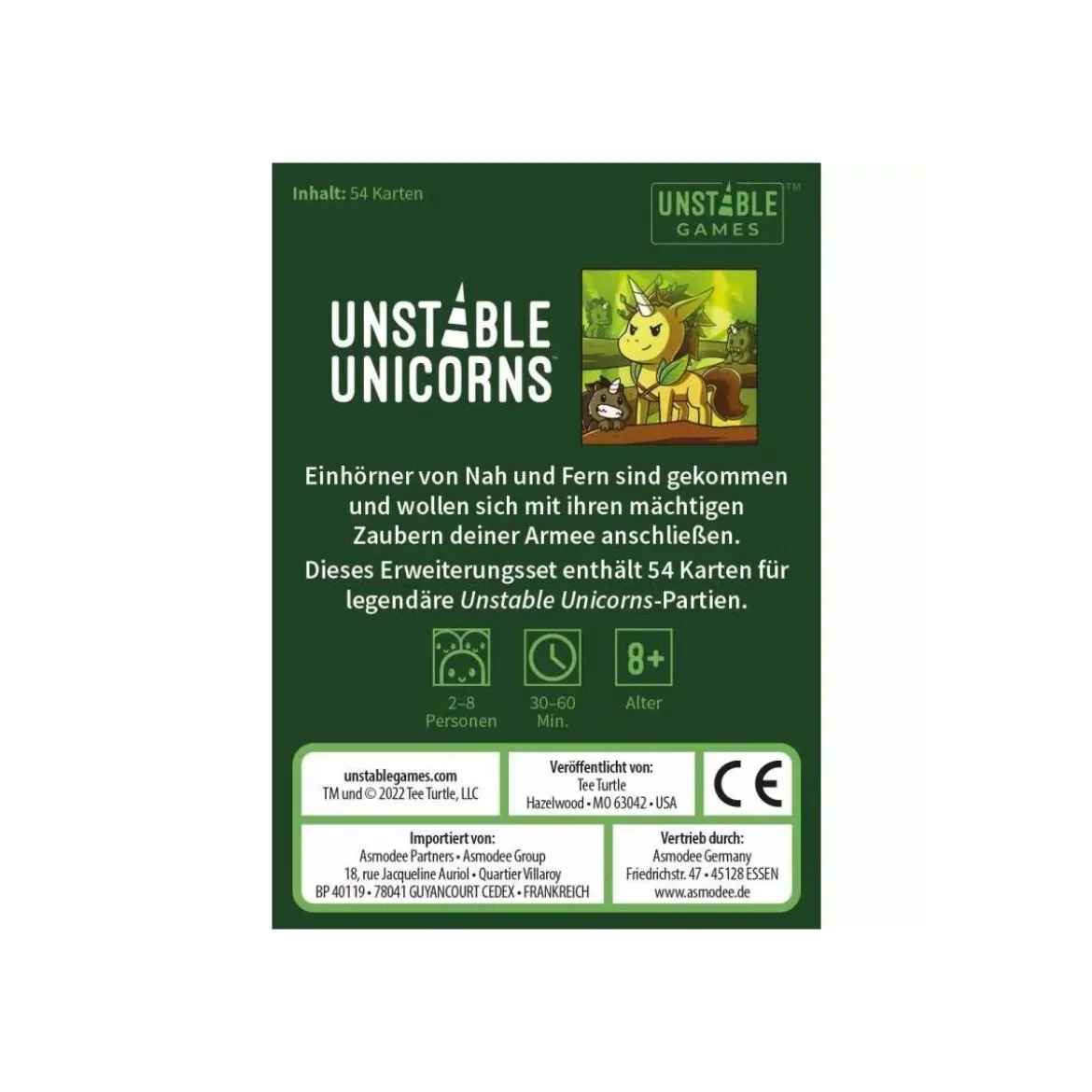 Unstable Unicorns - Legendäre Einhörner Erweiterungsset - Kartenspiel-Erweiterung