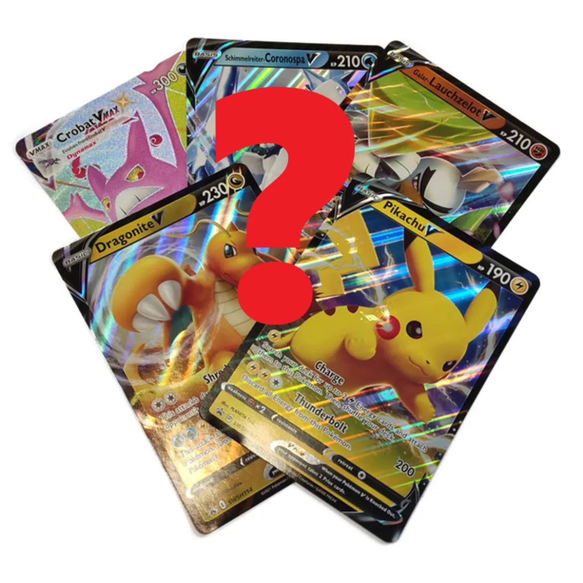 5 unterschiedliche übergroße Pokemon-XXL Karten (Oversized)
