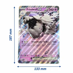 3 unterschiedliche übergroße Pokemon-XXL Karten (Oversized) (deutsch)