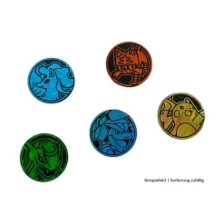 5 unterschiedliche Pokemon Münzen - Set