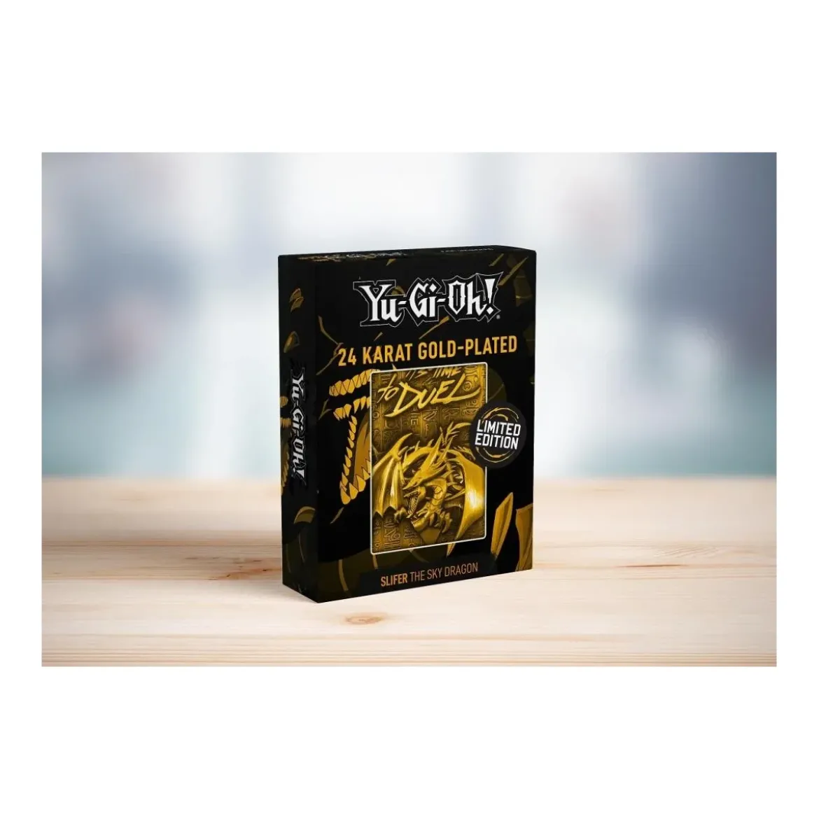 Yu-Gi-Oh! 24 Karat Gold plattiert Metallplatte Slifer the Sky Dragon *LIMITIERTE EDITION*