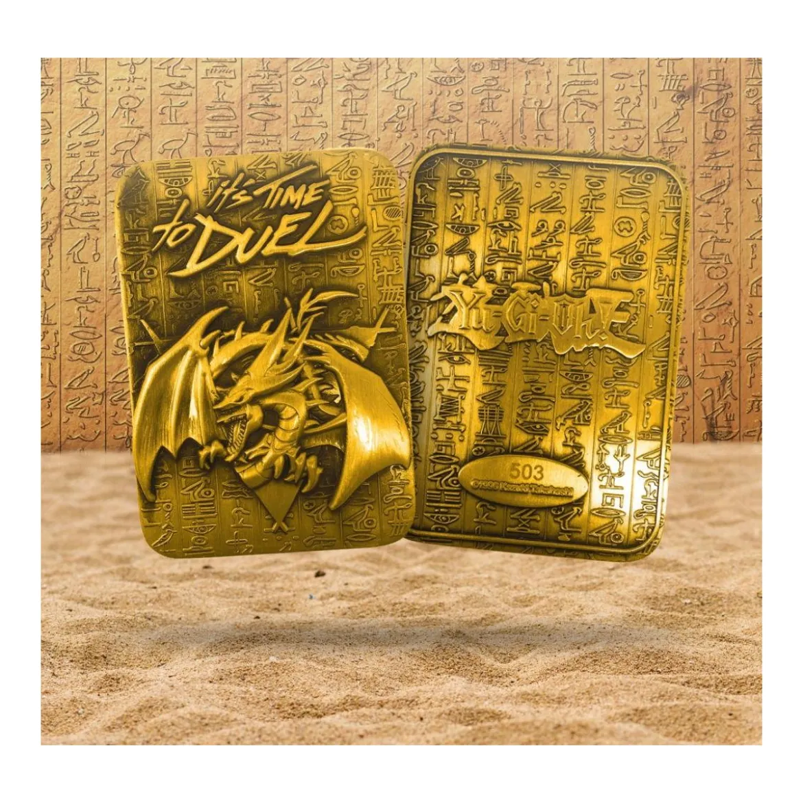 Yu-Gi-Oh! 24 Karat Gold plattiert Metallplatte Slifer the Sky Dragon *LIMITIERTE EDITION*