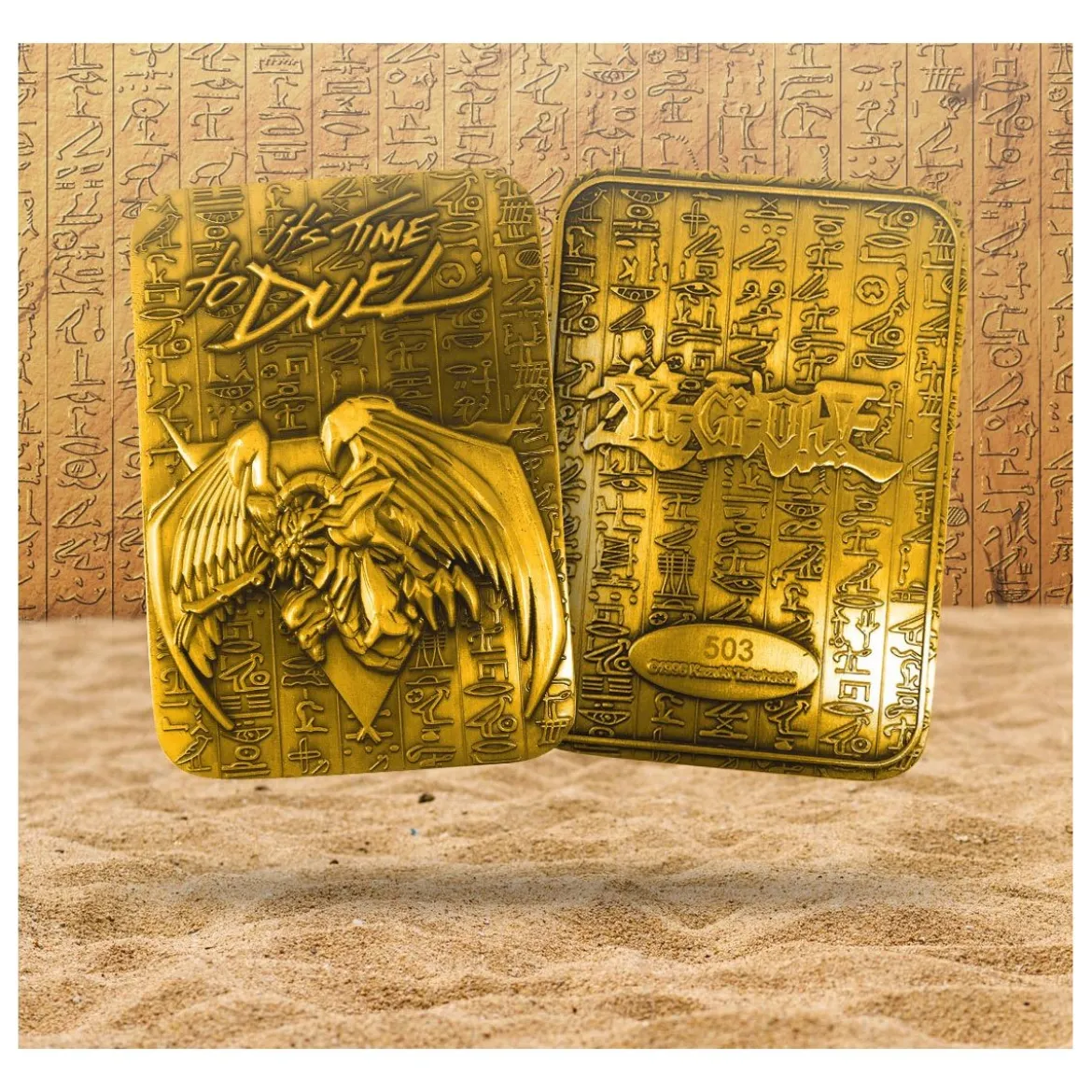 Yu-Gi-Oh! 24 Karat Gold plattiert Metallplatte The Winged Dragon of Rah *LIMITIERTE EDITION*
