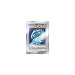 Yu-Gi-Oh! Masterpiece Series - Platinum Blue-Eyes White Dragon Silber Metallkarte