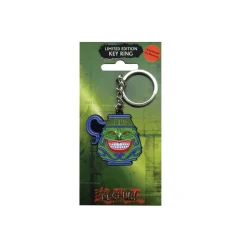 Yu-Gi-Oh! Pot of Greed / Topf der Gier Metall Schlüsselanhänger - Key Ring *LIMITIERTE EDITION*