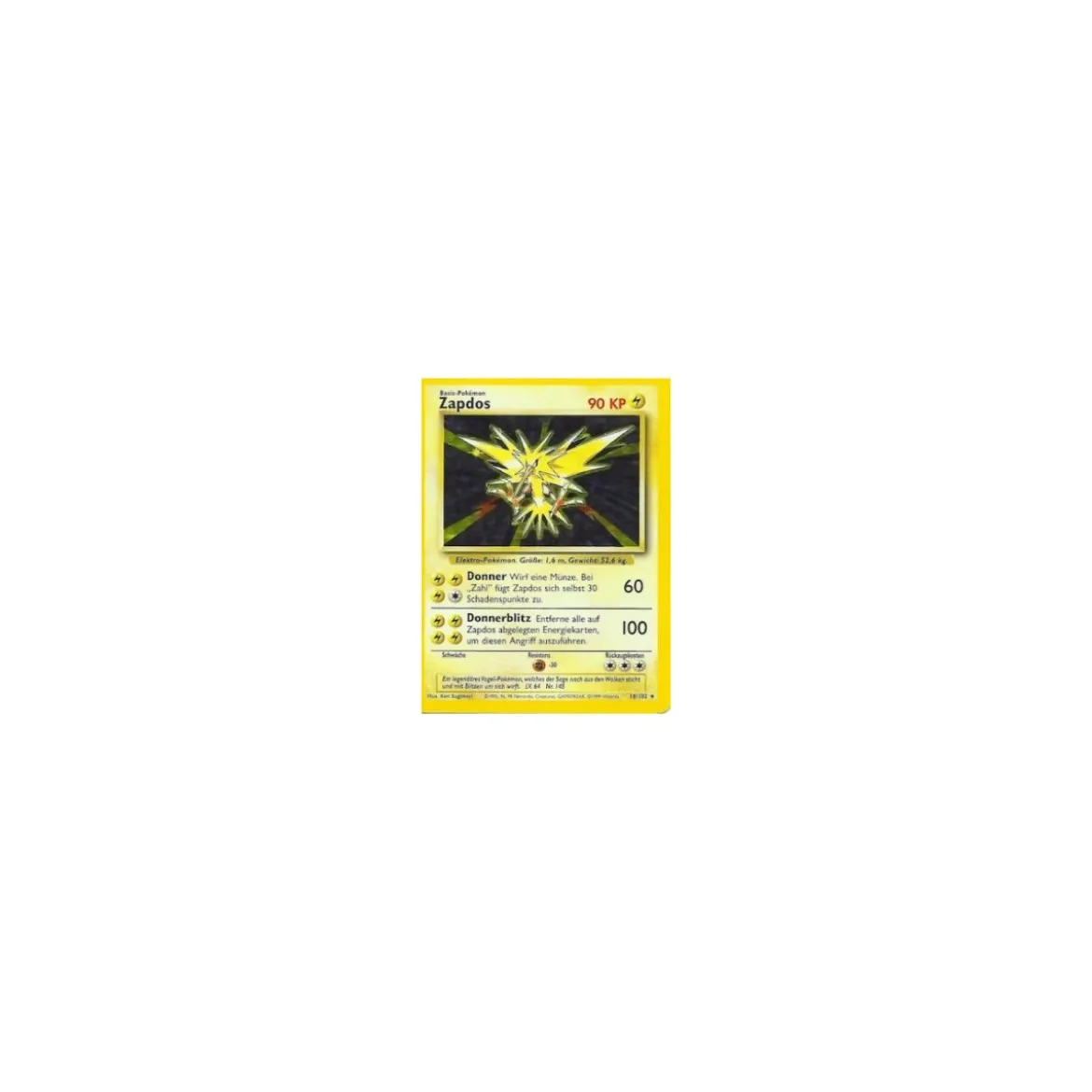 Zapdos 016/102 Holo